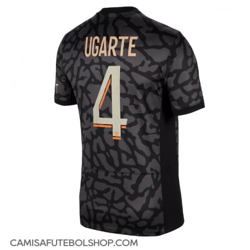 Camisa de time de futebol Paris Saint-Germain Manuel Ugarte #4 Replicas 3º Equipamento 2023-24 Manga Curta